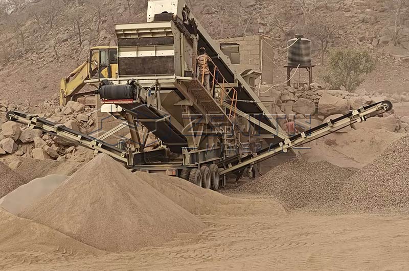 Мобильная дробилка заполнителей для обработки гравия Россия