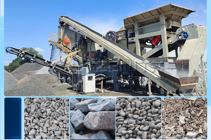 Мобильная Дробилка Заполнителей С Обработкой Различных Типов Камня Россия