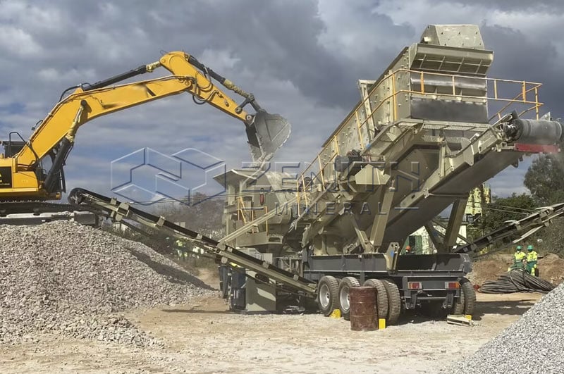 мобильные дробилки заполнителей для известняка Россия