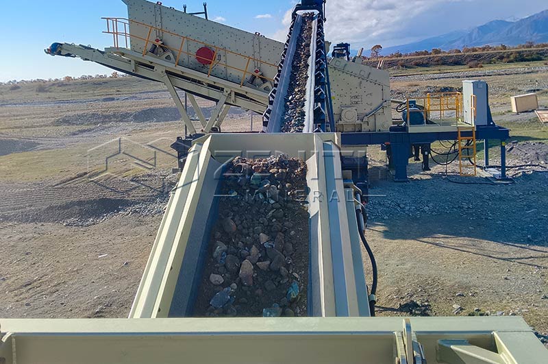 Мобильный дробильно-сортировочный комплекс для заполнителей Россия