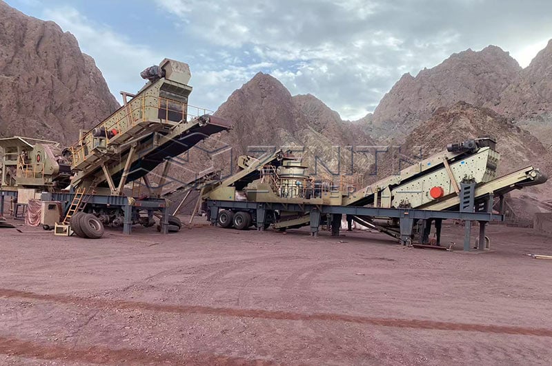 Мобильная конусная дробилка для золотой руды