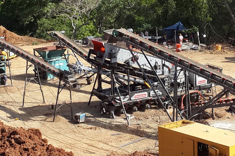 Мобильные дробильно-сортировочные установки для золота