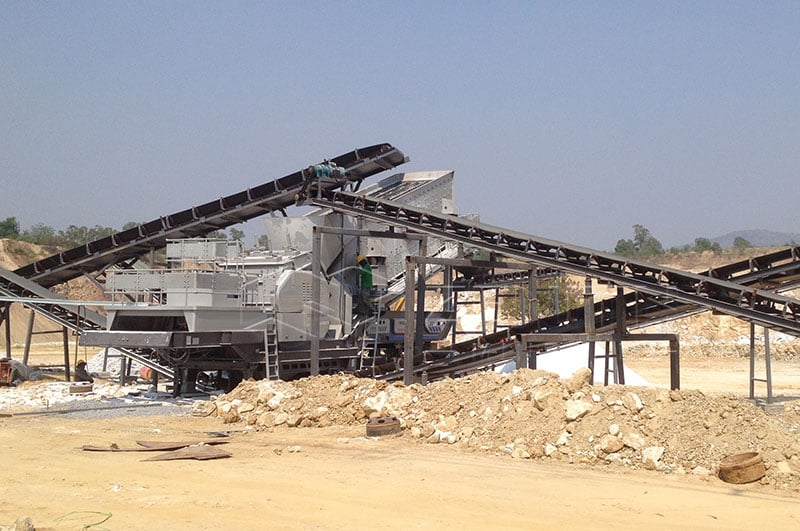 Мобильная роторная дробилка для твердых пород