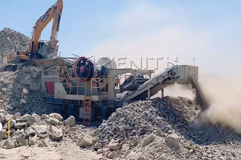 Карьерная дробилка для добычи и дробления камня Россия